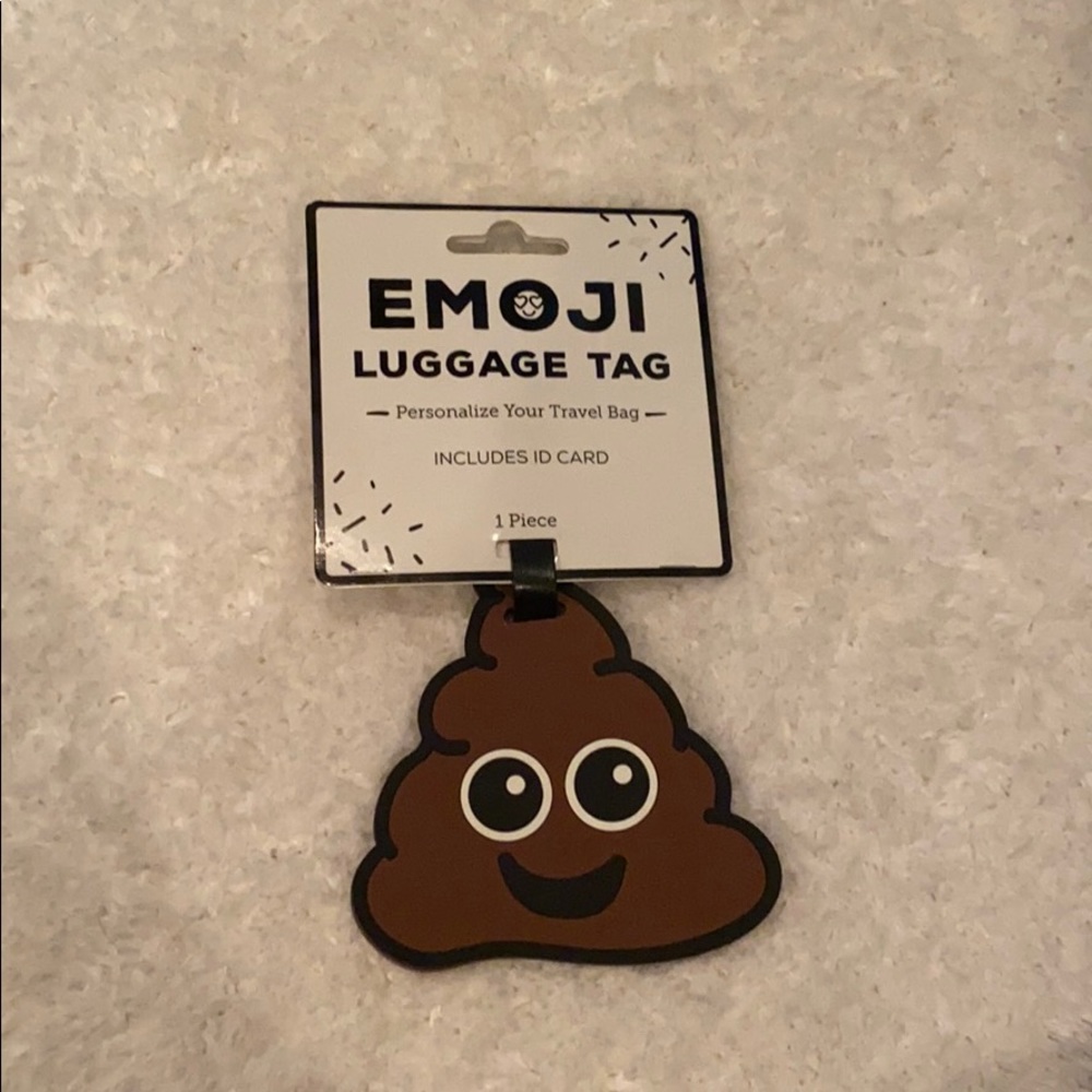 Emoji luggage tag